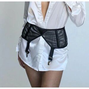Beverly Hills Lingerie Pascal Garter Belt in Black
